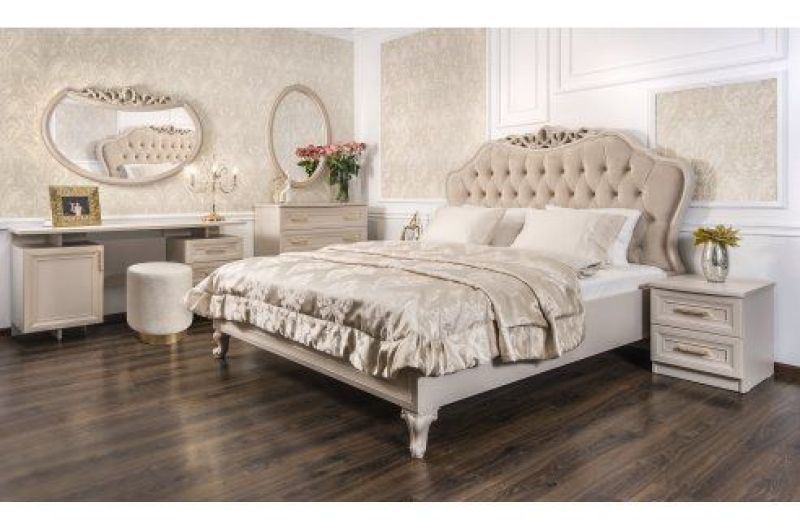 Кровать Мокко 1800 с мягким изголовьем + основание (бежевый) | увеличить фото 4 Кровать Мокко 1800 с мягким изголовьем + основание (бежевый) | фото 4