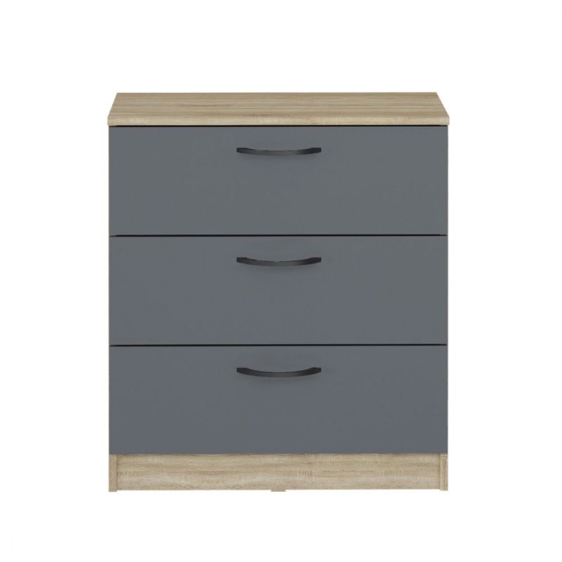 Комод мини Дублин (Дуб Сонома/Графит) | увеличить фото 3 Комод мини Дублин (Дуб Сонома/Графит) | фото 3