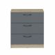 Комод мини Дублин (Дуб Сонома/Графит) | перейти к мини фото 3 Комод мини Дублин (Дуб Сонома/Графит) | мини фото 3
