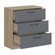 Комод мини Дублин (Дуб Сонома/Графит) | перейти к мини фото 2 Комод мини Дублин (Дуб Сонома/Графит) | мини фото 2