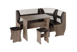 Кухонный уголок УЮТ Тип 3 Шоколад-беж/Сонома трюфель | подробнее Кухонный уголок УЮТ Тип 3 Шоколад-беж/Сонома трюфель | фото